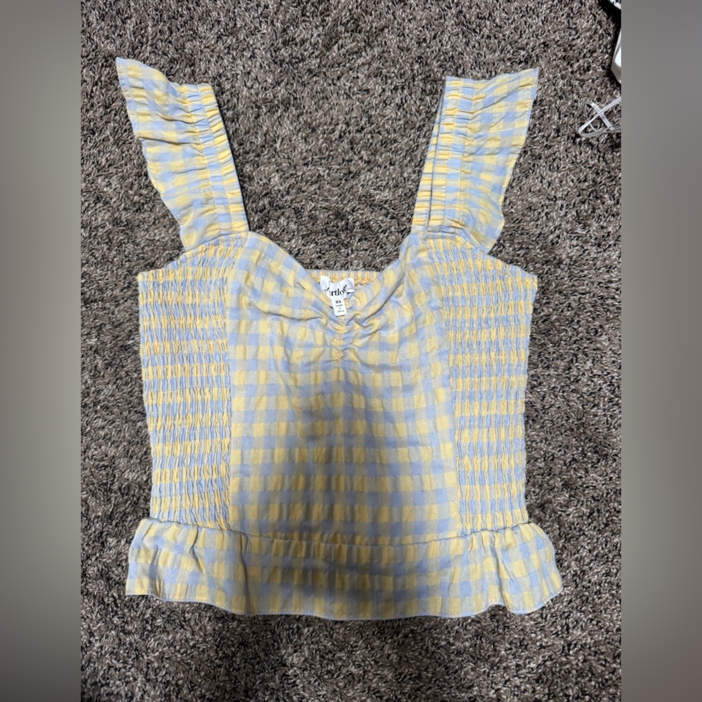 Yellow and Blue Gingham